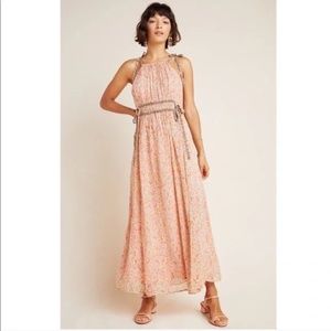 NWOT Maeve by Anthropologie Clementina Halter Maxi Dress